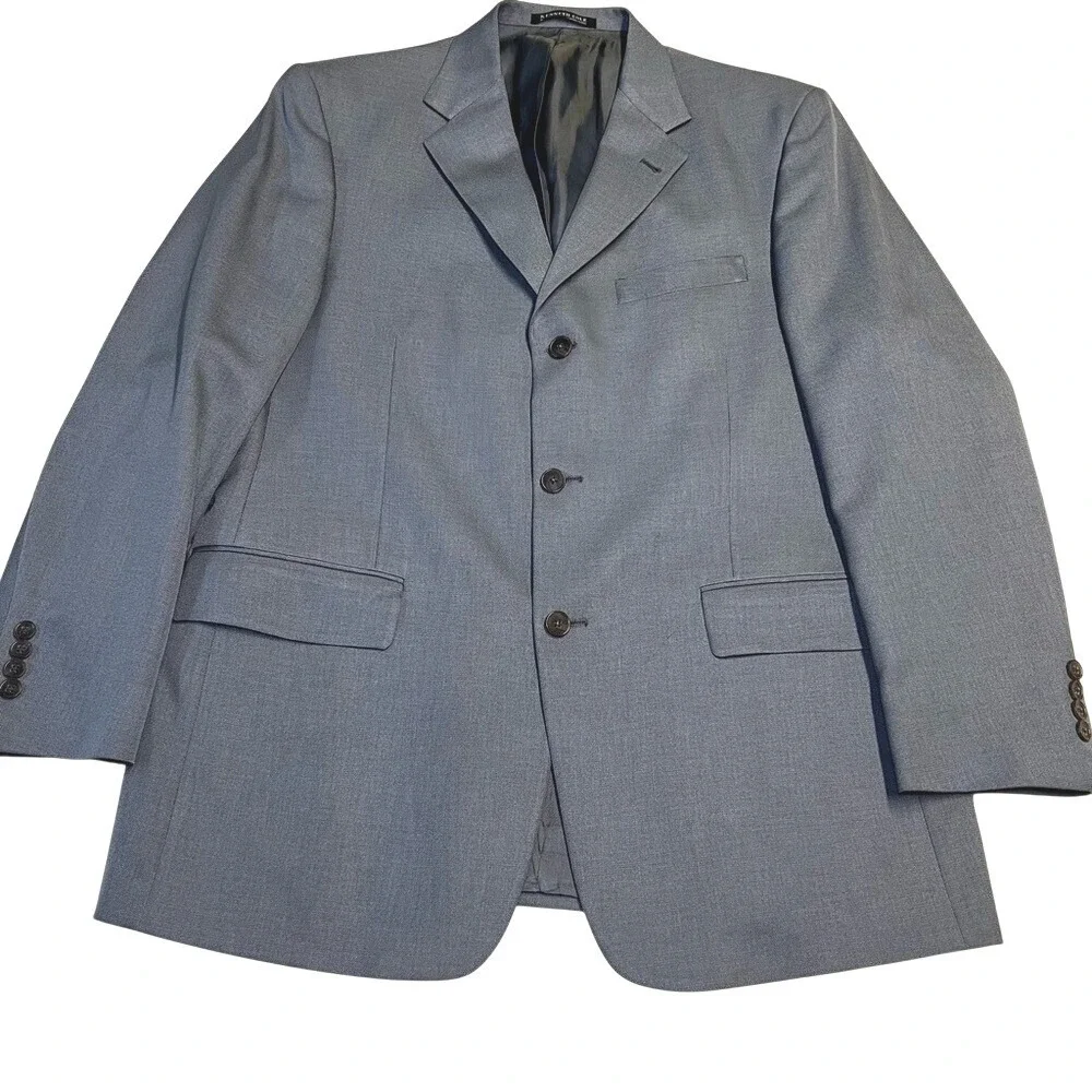 Kenneth Cole New York‎ Men's Gray Blazer Suit Jacket 42R 3 Button
